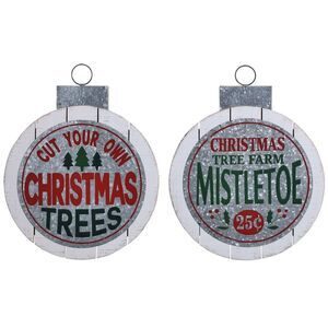 Special T Imports Cut Your Own Mistletoe Tree Farm Ornament Door Hanger Set of 2
